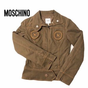 MOSCHINO VTG Jean Jacket in Olive Green 6